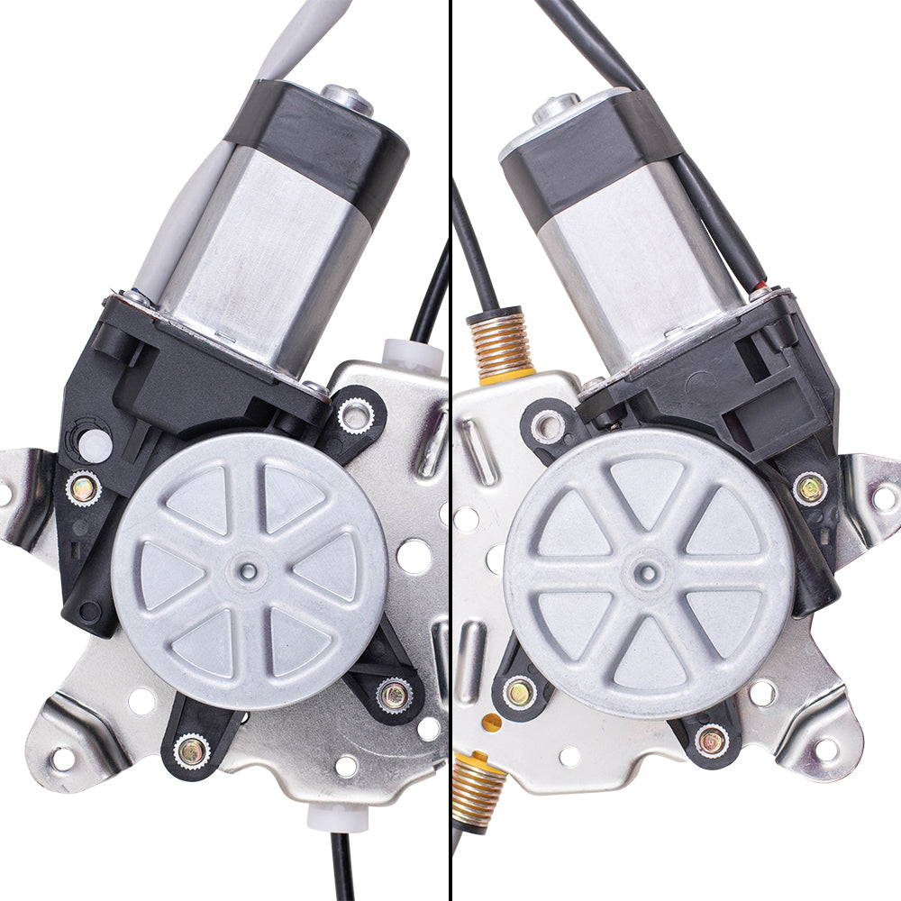 Driver and Passenger Side Power Window Regulators with Motor 4 Piece Set Compatible with 2005-2010 Pathfinder Built to 04/2010 ONLY