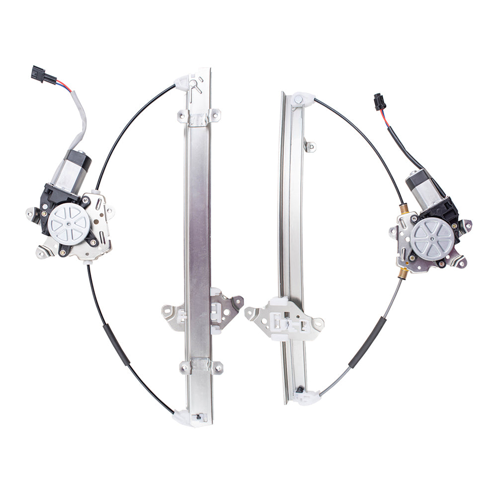 Front and Rear Passenger Side Power Window Regulators with Motor Compatible with 2005-2010 Pathfinder Built to 04/2010 ONLY