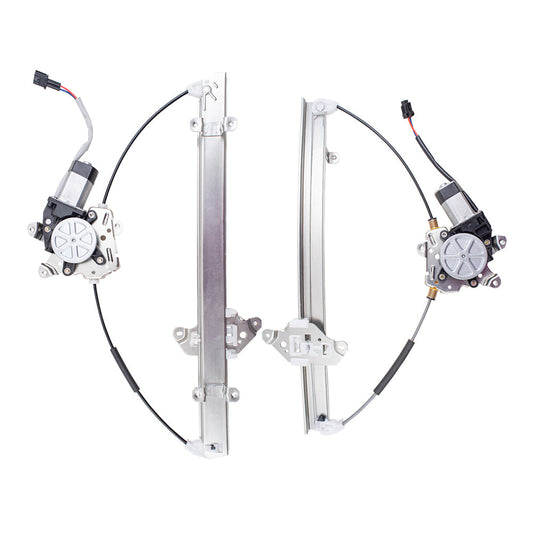 Front and Rear Passenger Side Power Window Regulators with Motor Compatible with 2005-2010 Pathfinder Built to 04/2010 ONLY