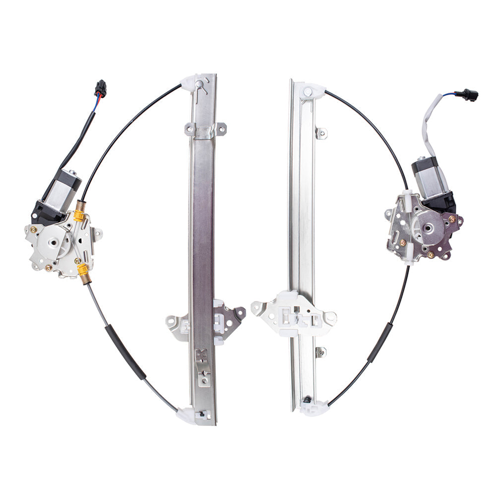 Front and Rear Passenger Side Power Window Regulators with Motor Compatible with 2005-2010 Pathfinder Built to 04/2010 ONLY