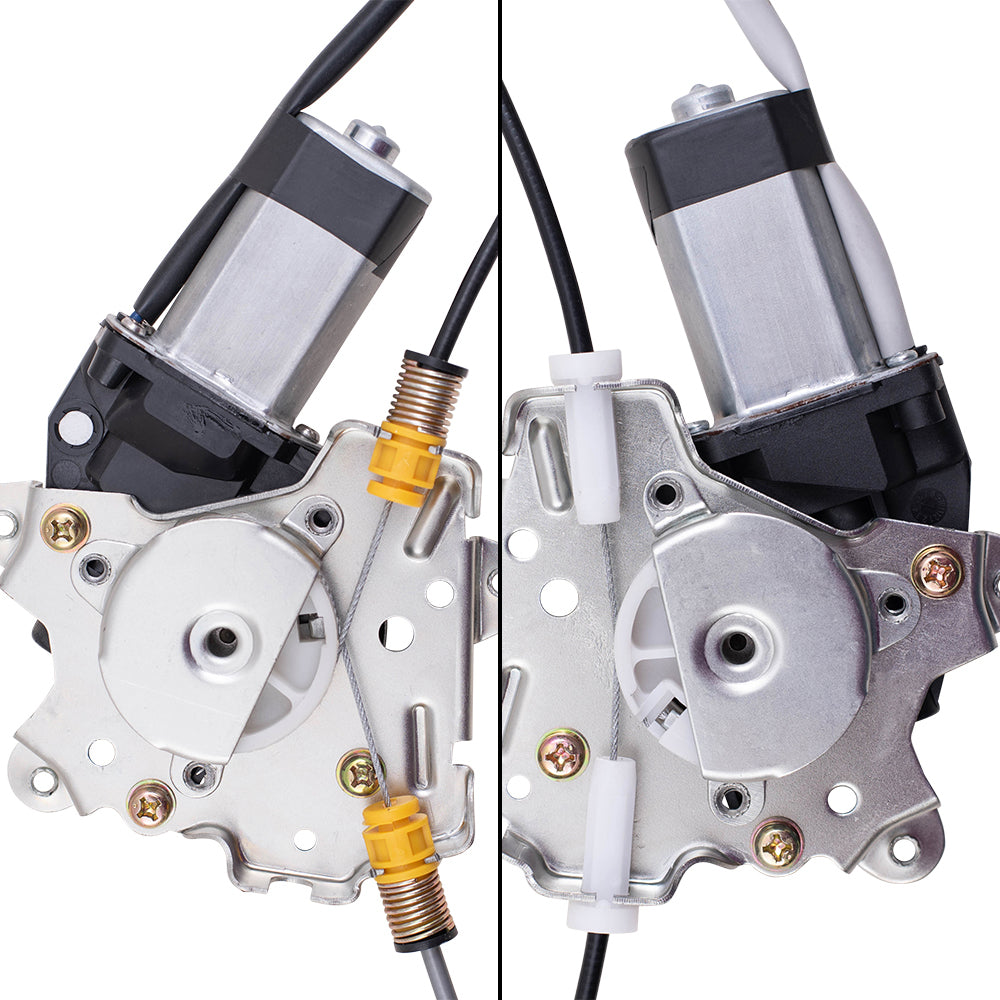 Front and Rear Passenger Side Power Window Regulators with Motor Compatible with 2005-2010 Pathfinder Built to 04/2010 ONLY