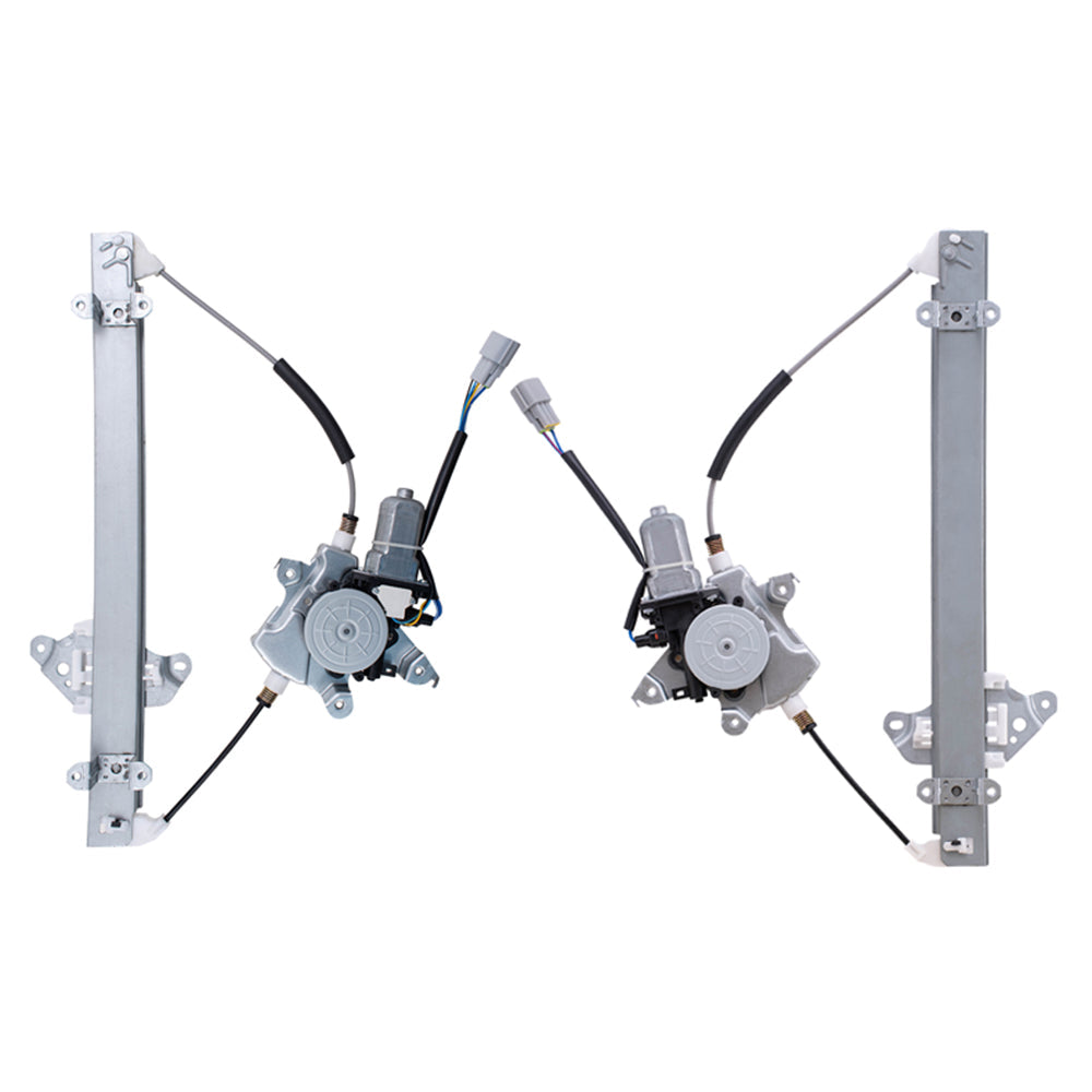 Set Front Power Window Regulators with Lift Motors Compatible with 2011-2017 Juke