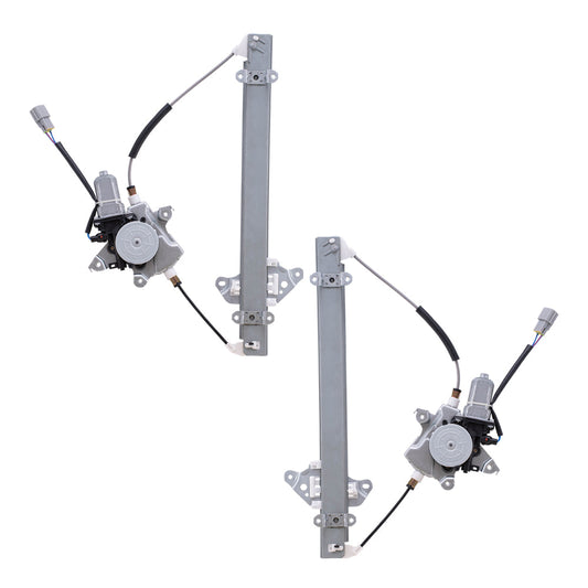 Pair Set Front Power Window Lift Regulators w/ Motors Assemblies Compatible with 11-16 Juke 80731-JX30C 80720-1KA0A