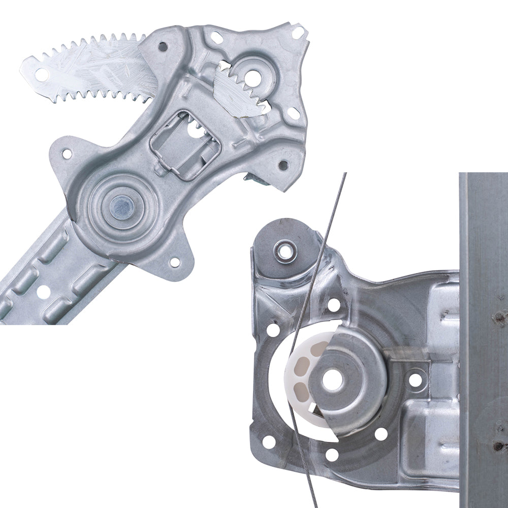 Driver Left Passenger Right Front and Rear Power Window Regulators Without Motor 4 Piece Set Compatible with 2013-2019 Nissan Sentra