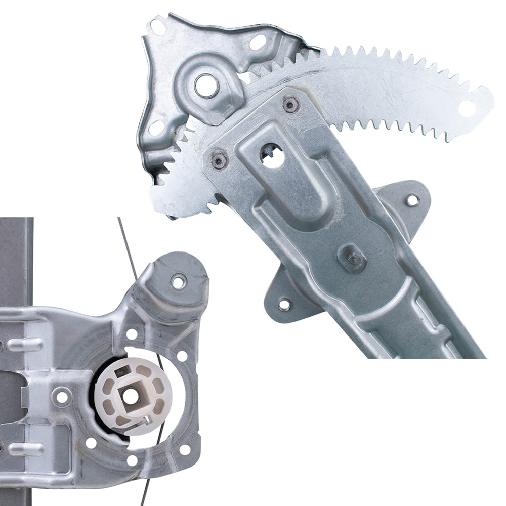 Driver Left Passenger Right Front and Rear Power Window Regulators Without Motor 4 Piece Set Compatible with 2013-2019 Nissan Sentra