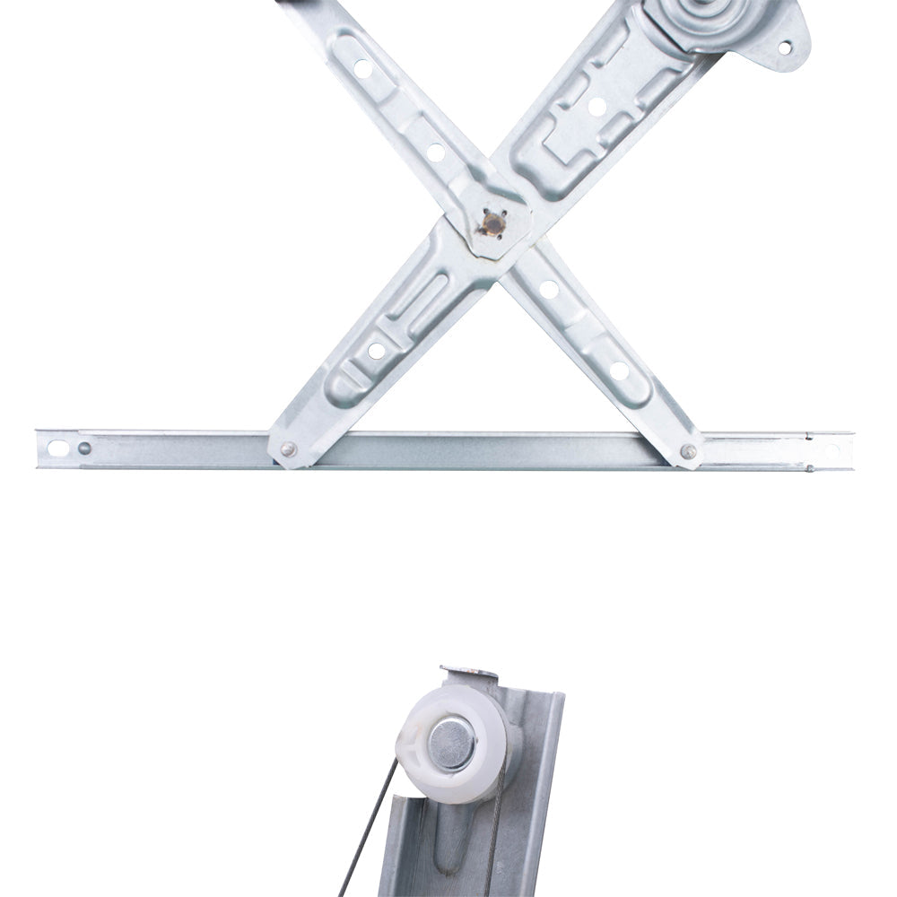 Driver Left Passenger Right Front and Rear Power Window Regulators Without Motor 4 Piece Set Compatible with 2013-2019 Nissan Sentra