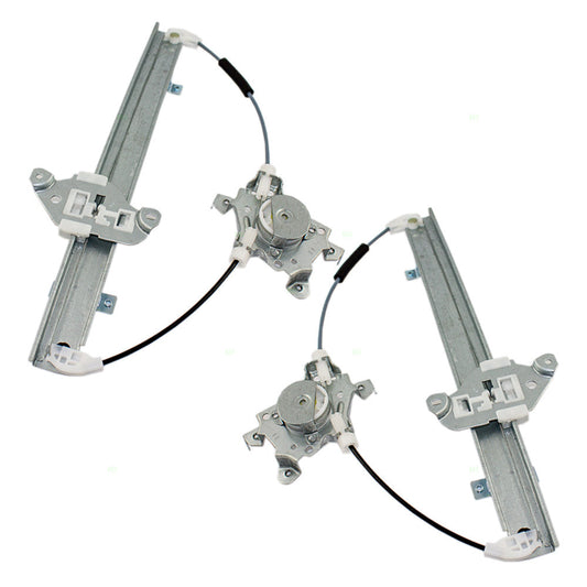 Driver and Passenger Front Power Window Lift Regulators Compatible with 07-11 Versa 80721-EE00D 80720-EE00D