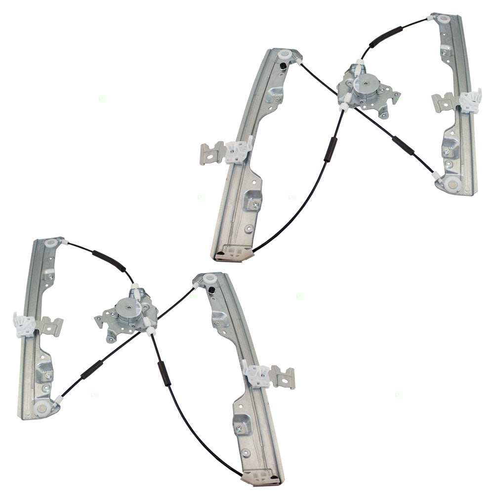 Set of Front Power Window Lift Regulators Replacement for 03-07 Nissan Murano