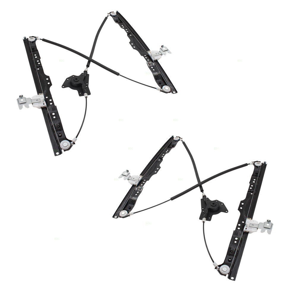 Pair Set Front Power Window Lift Regulators Compatible with 04-15 Titan 80721-ZT00A 80720-ZT00A