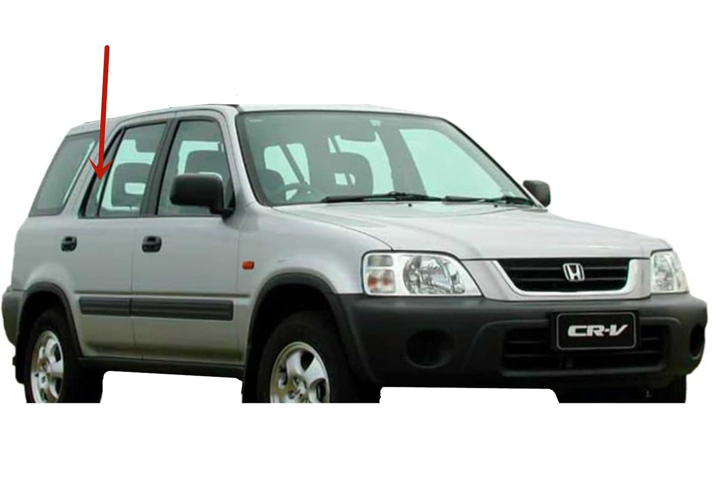 Passenger Right Side Rear Vent Window Vent Glass Compatible with Honda CR-V 1997-2001 Models