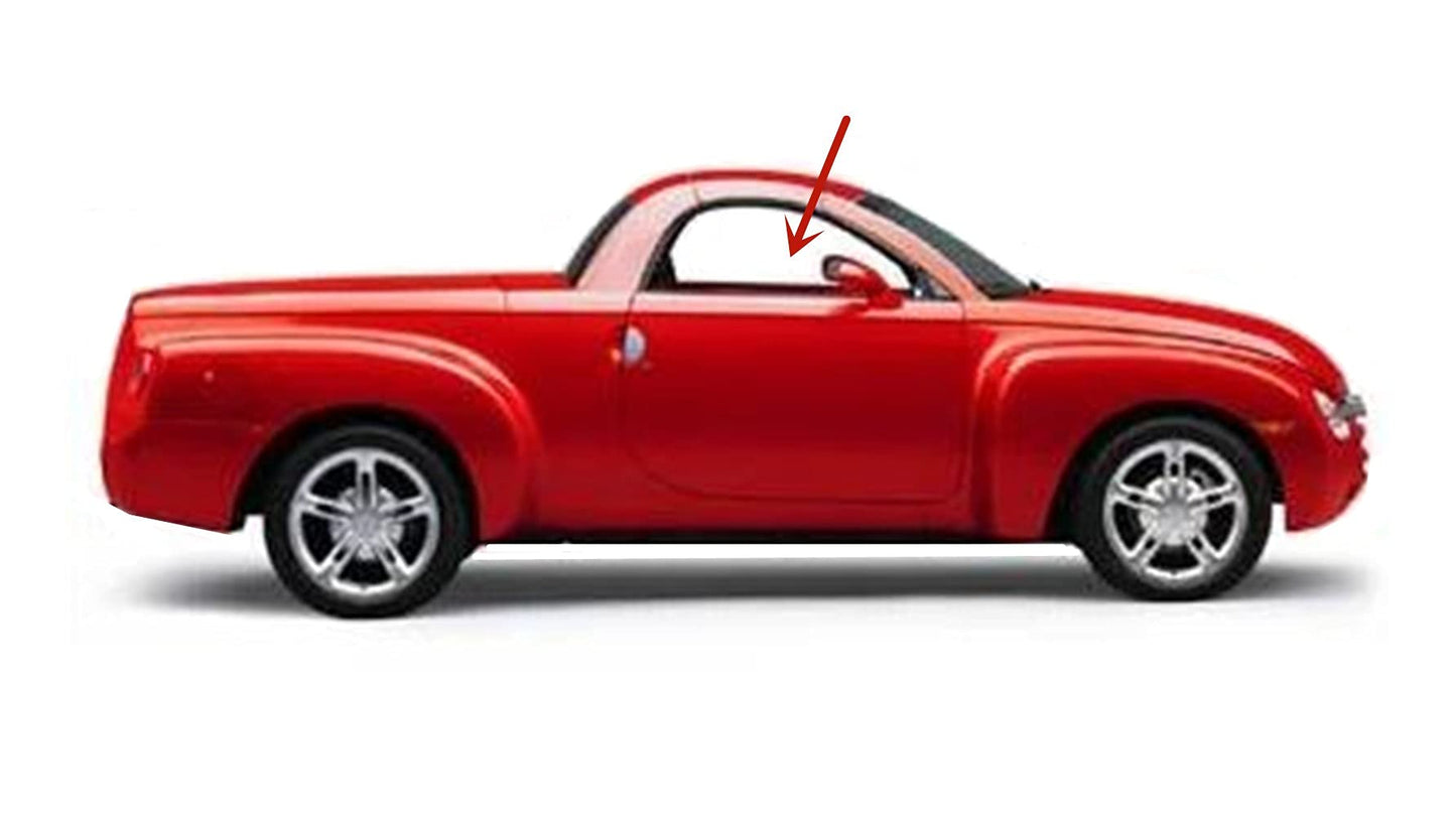 Passenger Right Side Door Window Door Glass Compatible with Chevrolet SSR 2003-2006 Models