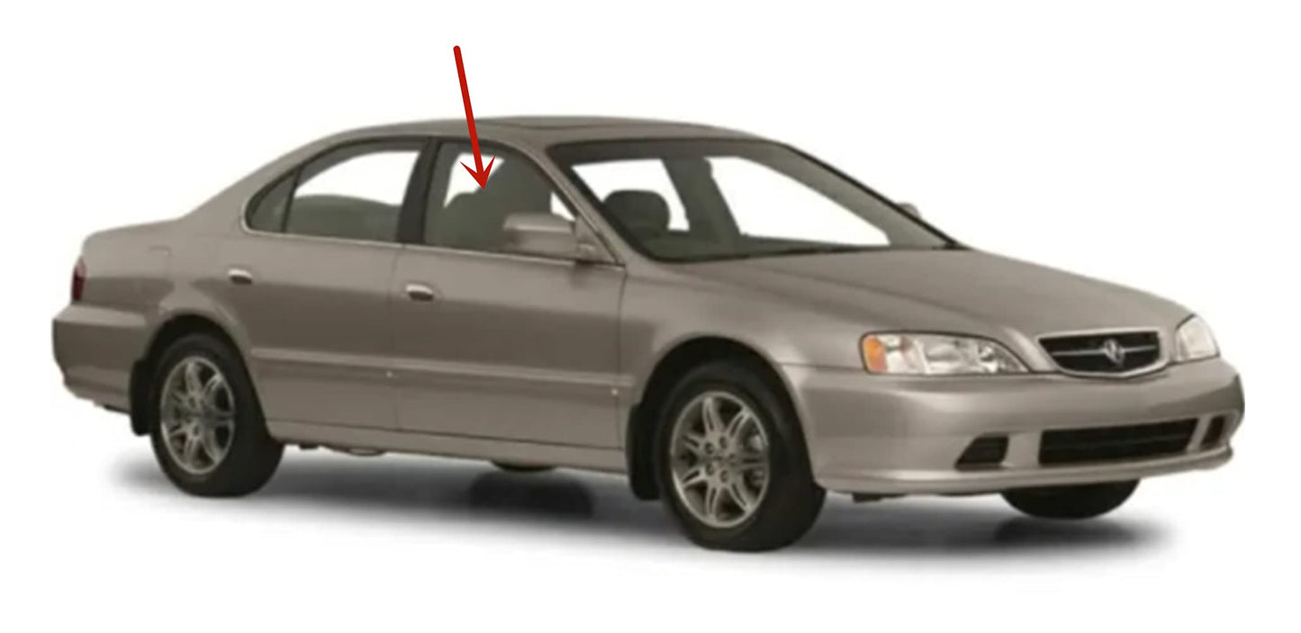 Passenger Right Side Front Door Window Door Glass Compatible with Acura 3.2TL 1999-2002 Models / TL 2003 Models