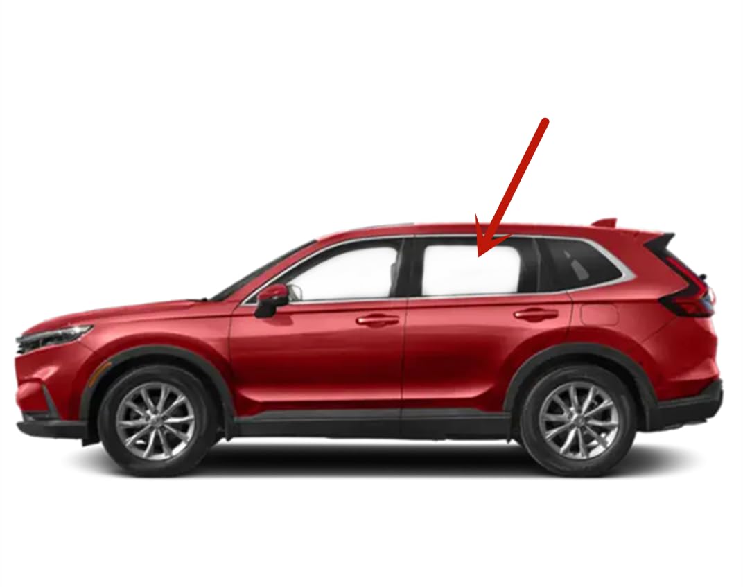Clear Tempered Driver Left Side Rear Door Window Door Glass Compatible with Honda CR-V 2023-2025 Models