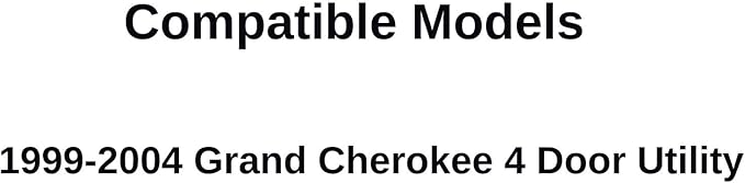 Passenger Right Side Rear Door Window Door Glass Compatible with Jeep Grand Cherokee 1999-2004 Models