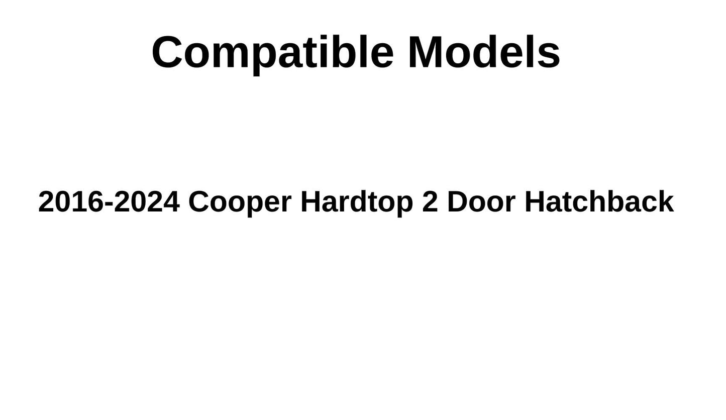 Heated Back Window Back Glass Compatible with Mini Cooper Hardtop 2 Door Hatchback 2014-2024 Models (For Hardtop Style Only)