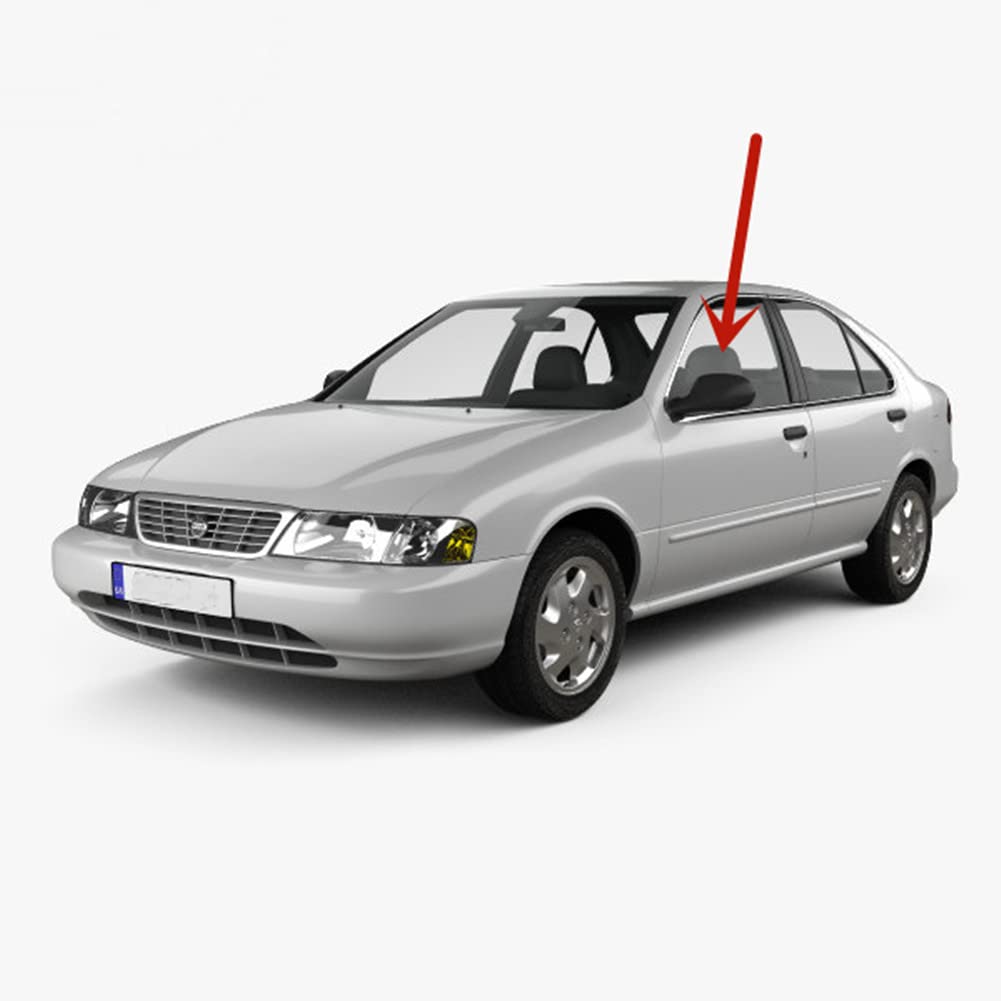Driver Left Side Front Door Window Door Glass Compatible with Nissan Sentra 4 Door Sedan 1995-1999 Models