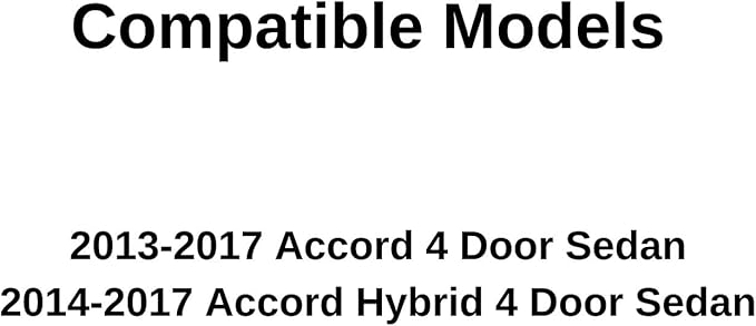 Driver Left Side Front Door Window Door Glass Compatible with Honda Accord 4 Door Sedan 2013-2017 Models