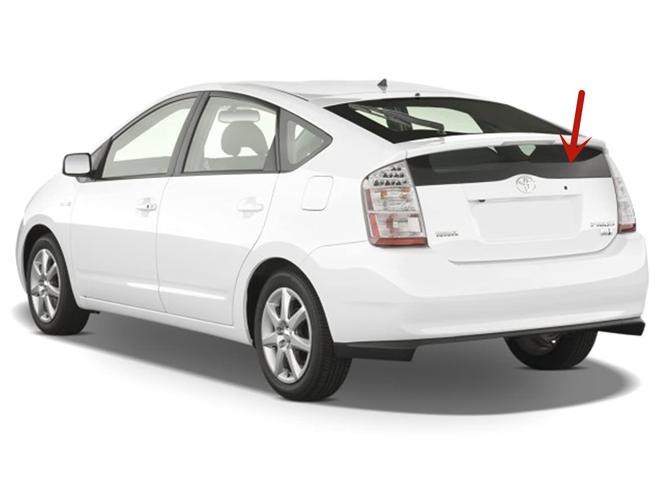 Heated Rear Lower Back Window Back Glass Compatible with Toyota Prius 4 Door Hatchback 2004-2009 Models
