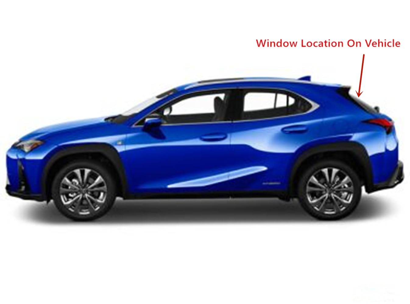 Heated Rear Tailgate Liftgate Back Window Back Glass Compatible with Lexus UX200 / UX250h 2019-2024 Models