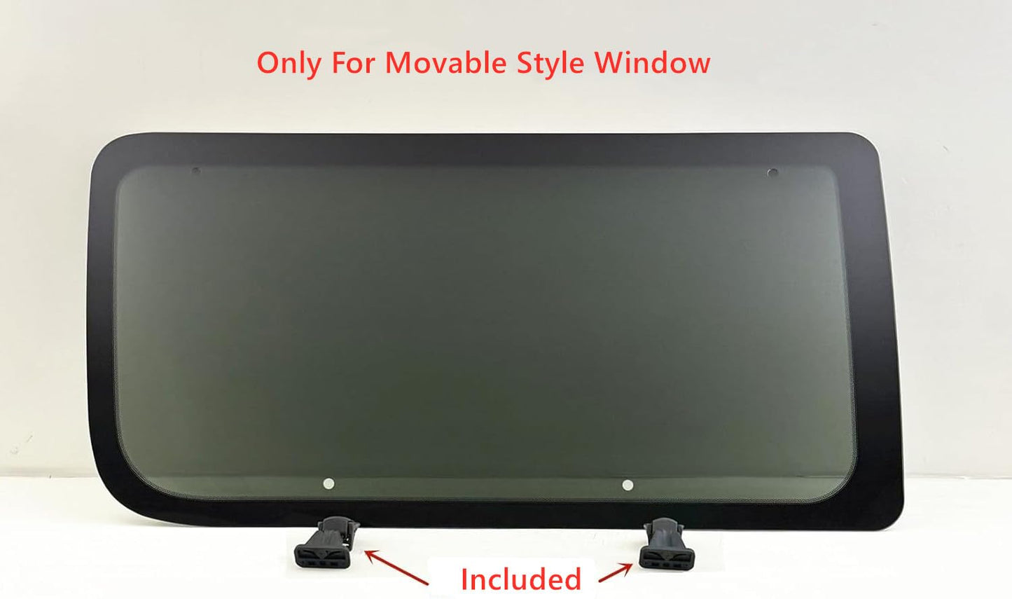 Tempered Movable Style Driver Left Side Sliding Door Window Door Glass Compatible with Ford Econoline 1998-2016 Models