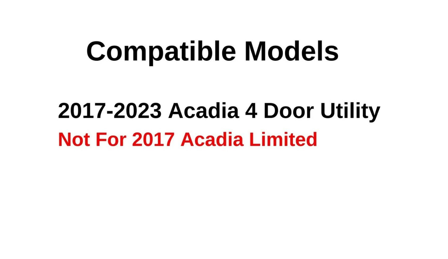 Driver Left Side Quarter Window Quarter Glass Compatible with GMC Acadia 2017-2023 Models (Not For Acadia Limited)