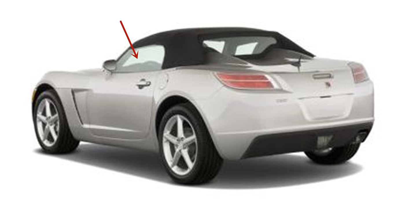 Models Driver Left Side Door Window Door Glass Compatible with Saturn Sky/Pontiac Solstice 2006-2010 2 Door Convertible