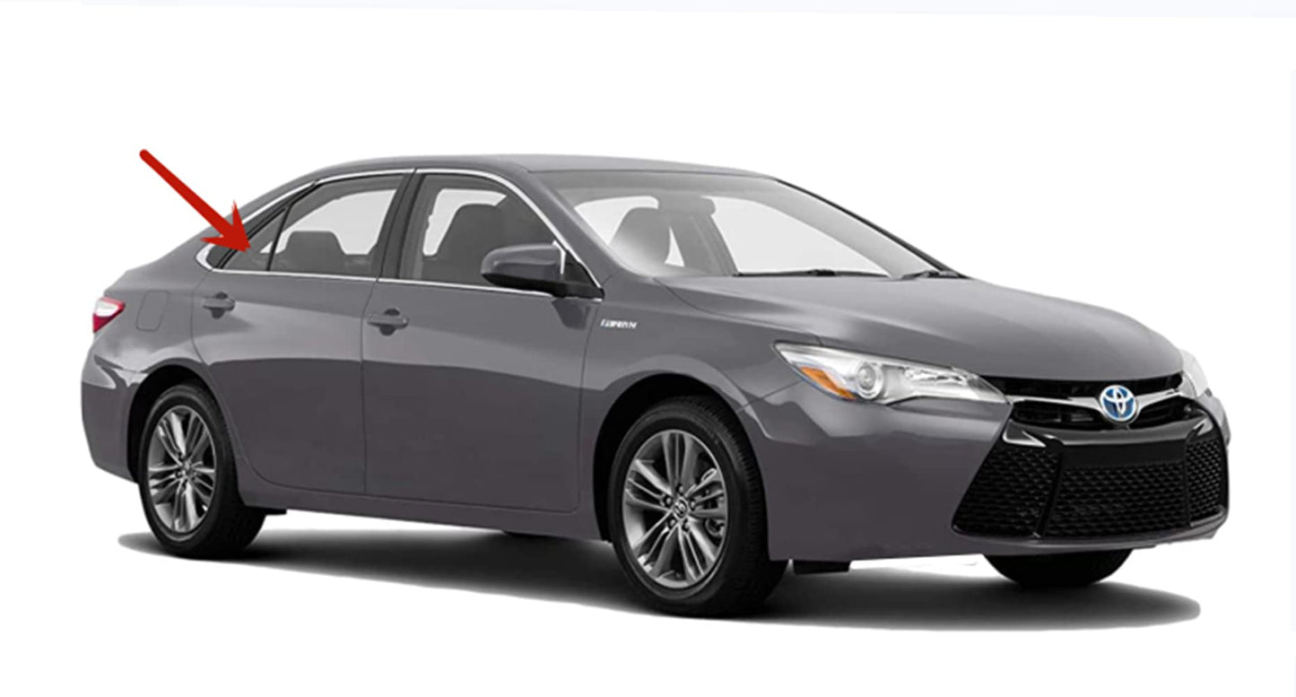 Passenger Right Side Rear Vent Window Vent Glass Compatible with Toyota Camry 4 Door Sedan 2015-2017 Models