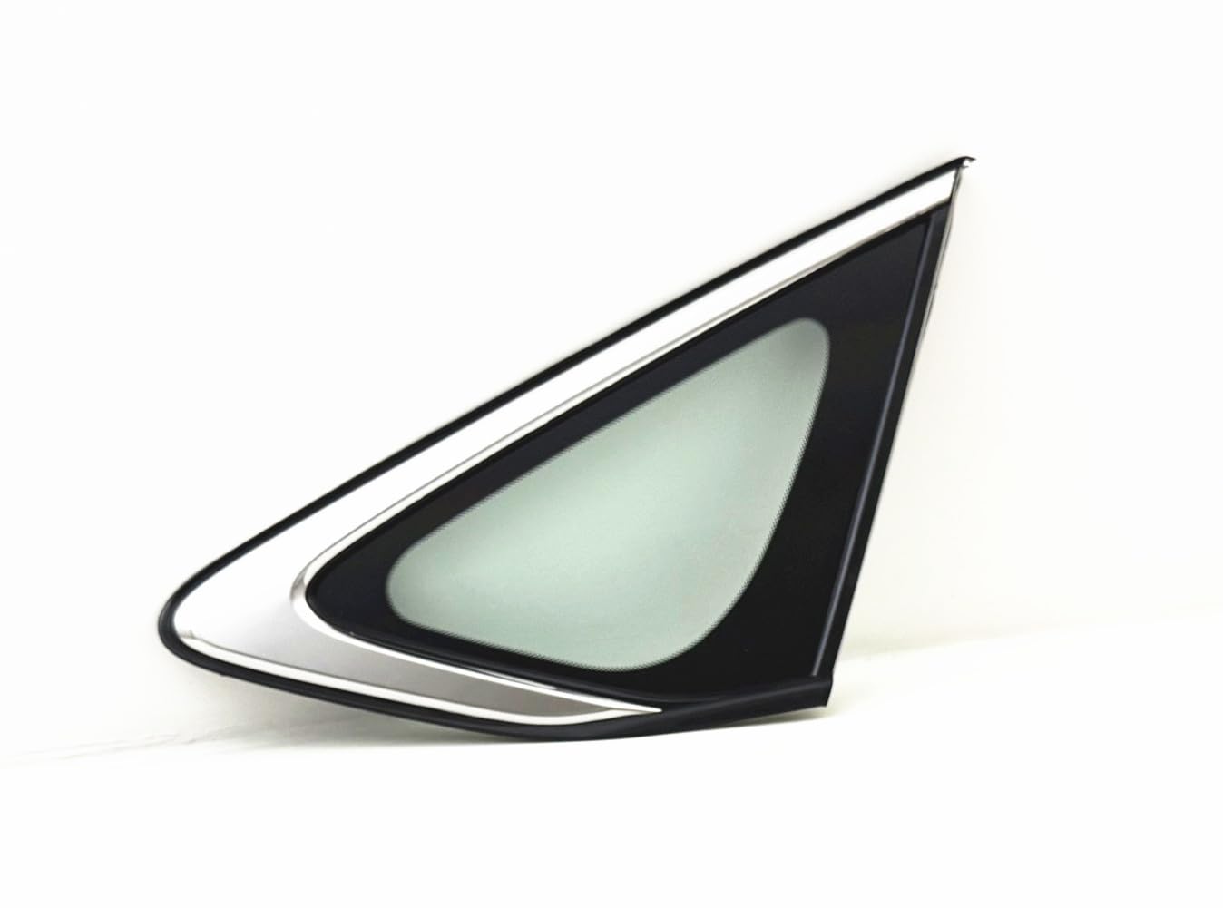 Chrome Molding Style Passenger Right Side Quarter Window Quarter Glass Compatible with Honda Accord 2023-2025 Models
