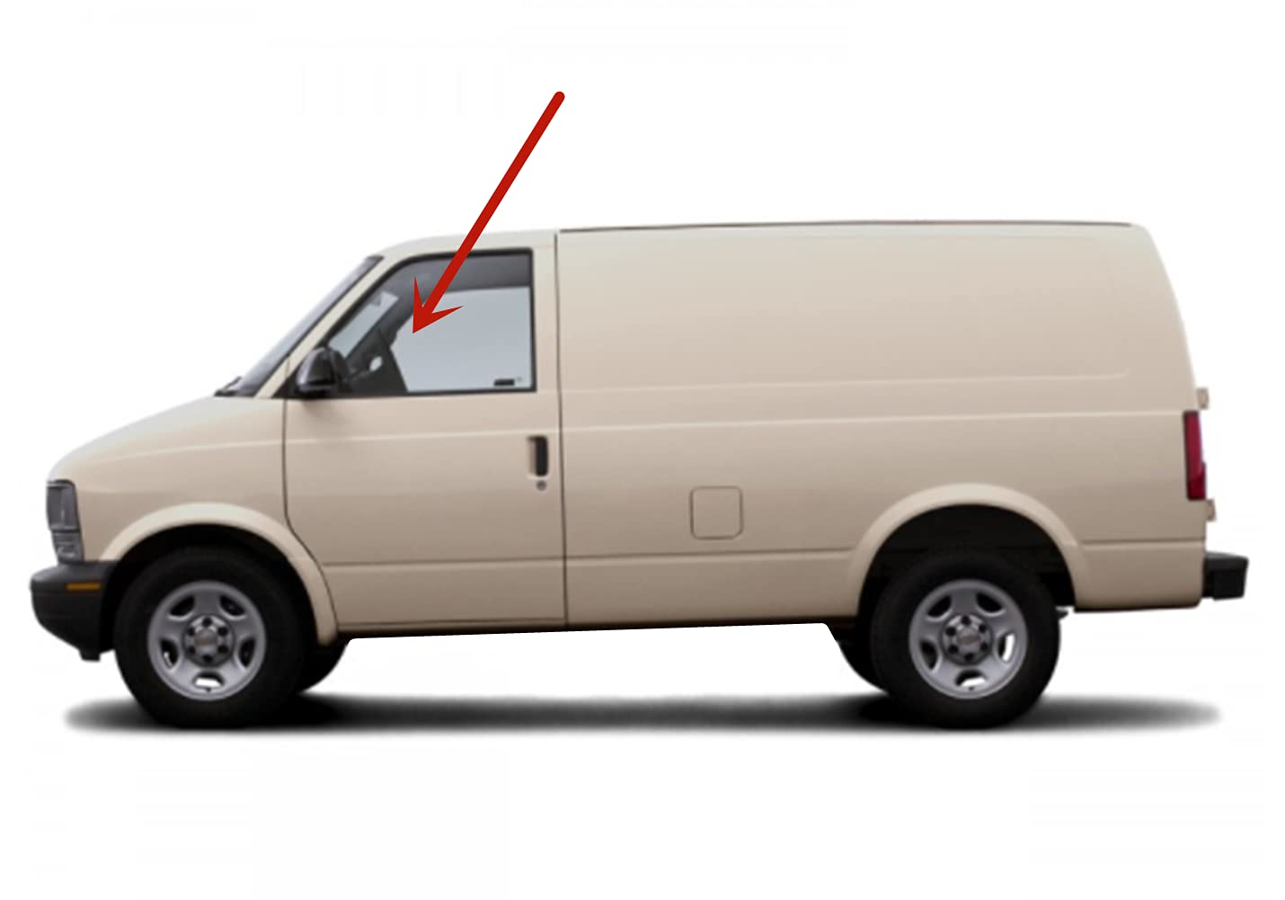 Driver Left Side Front Door Window Door Glass Compatible with Chevrolet Astro/GMC Safari 1985-2005 Models