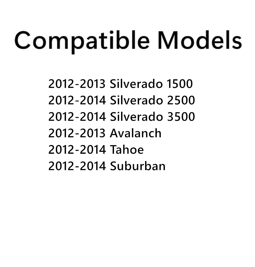 Tempered Passenger Right Side Front Door Window Door Glass Compatible with Chevrolet Silverado 1500 . Avalanche 2012-2013 / Silverado 2500 . Silverado 3500 . Suburban . Tahoe 2012-2014 Models