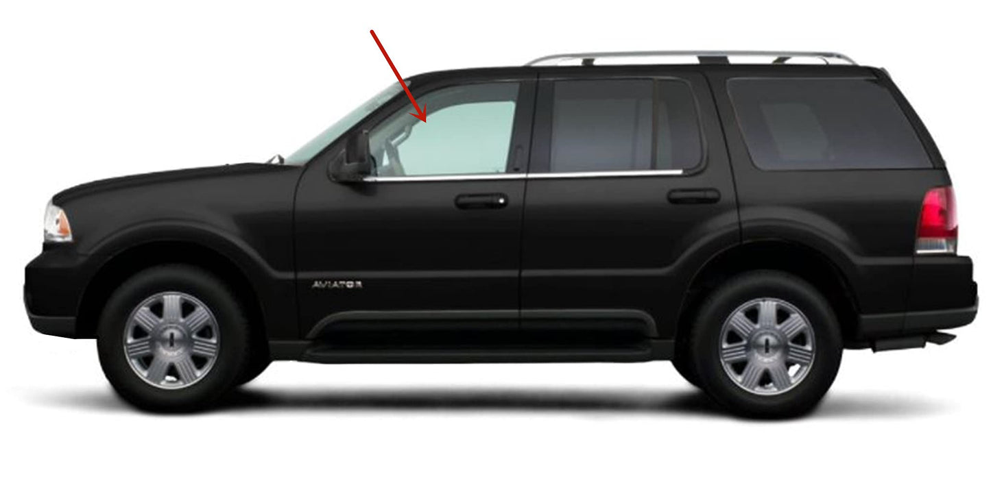 Laminated Driver Side Side Front Door Window Door Glass Compatible with Lincoln Aviator 2003-2006 Models