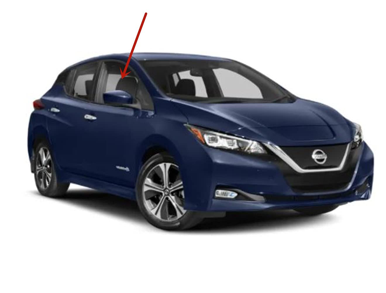 Passenger Right Side Front Door Window Door Glass Compatible with Nissan Leaf 4 Door Hatchback 2018-2025 Models