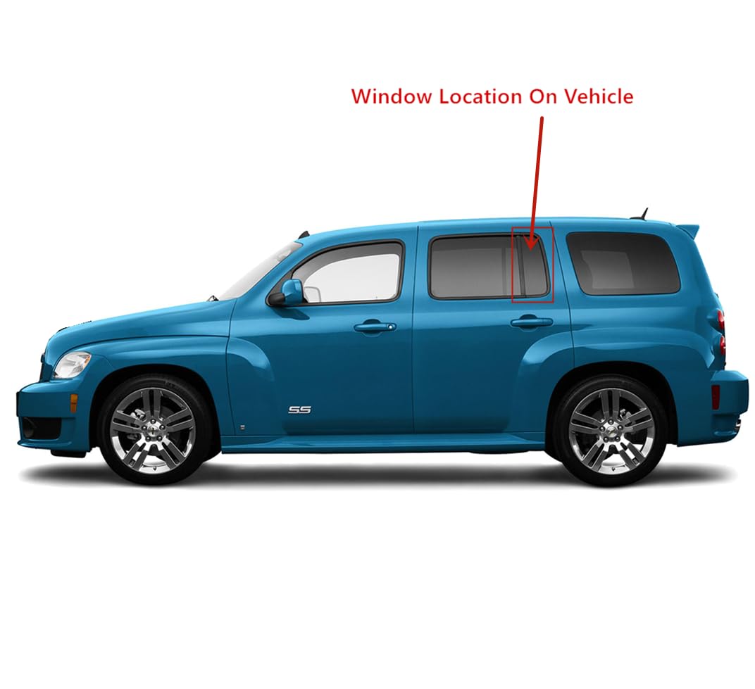 Glass Only Driver Left Side Vent Window Vent Glass Compatible with Chevrolet HHR 2006-2011 Models
