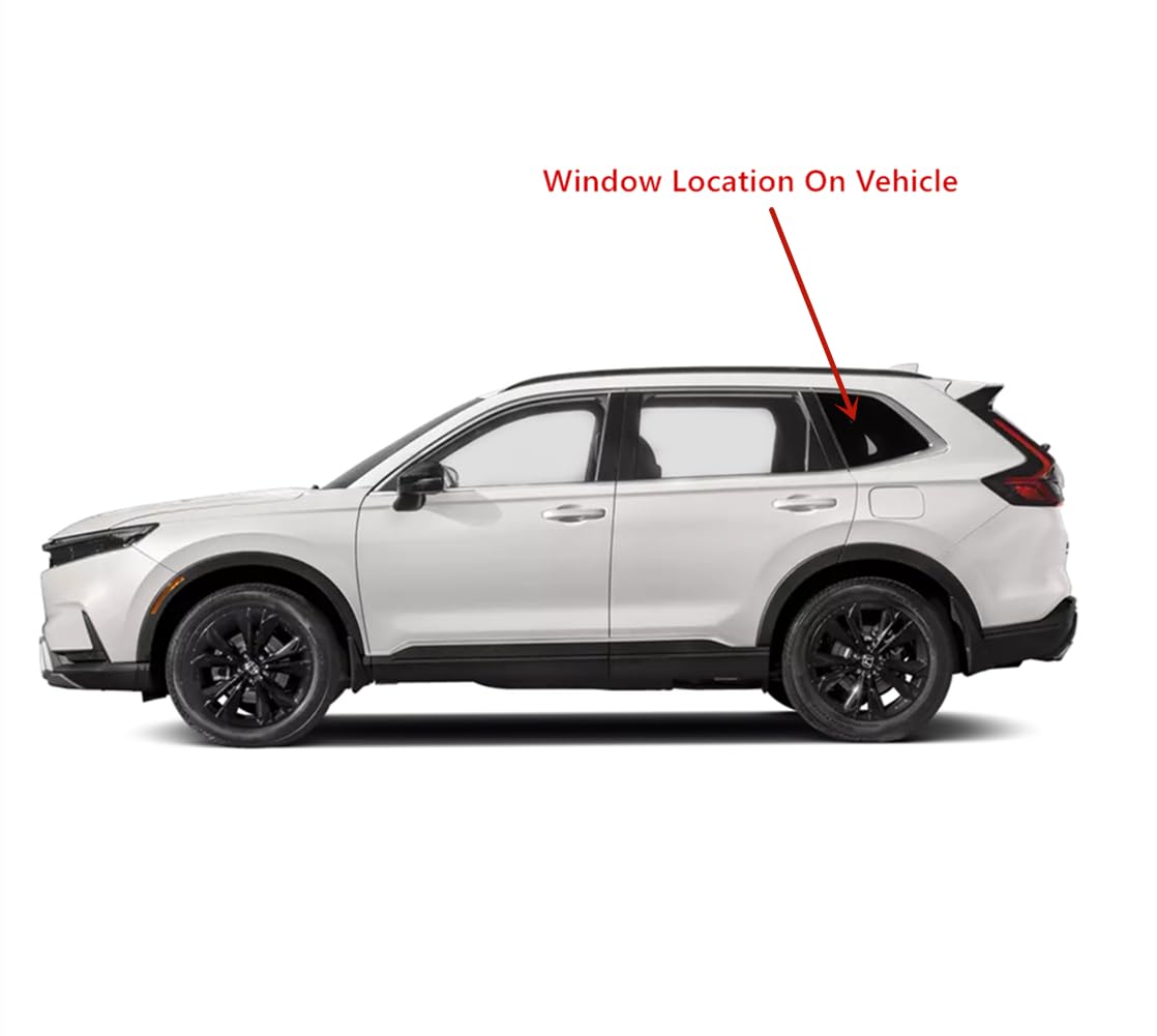 Chrome Moulding Clear Color Driver Left Side Quarter Window Quarter Glass Compatible with Honda CR-V 2023-2025 Models