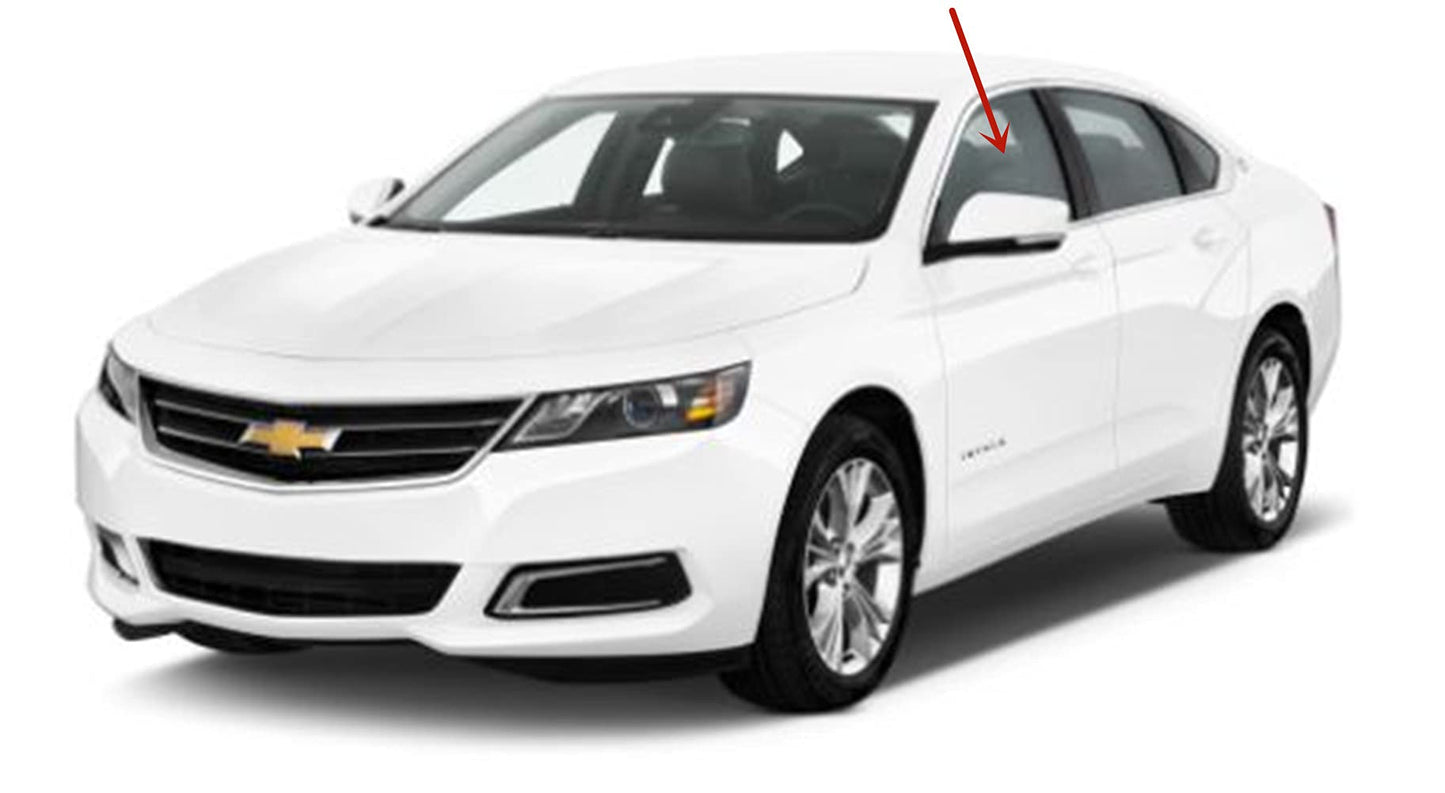 Driver Left Side Front Door Window Door Glass Compatible with Chevrolet Impala 2006-2013 Models / Impala Limited 2014-2016 Models