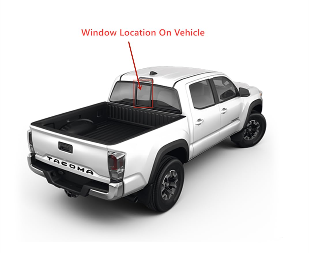 Center Piece Only For Rear Back Power Slider Compatible with Tacoma 4 Door Crew Cab 2017-2023 Models