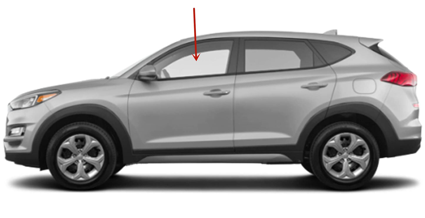 OEM Driver Left Side Front Door Window Door Glass Compatible with Hyundai Tucson 2016-2021 Models