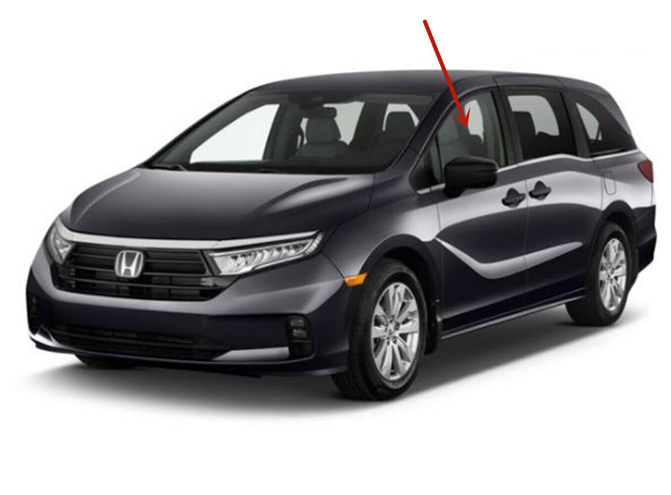 Lamianted Driver Left Side Front Door Window Door Glass Compatible with Honda Odyssey 2018-2025 Models