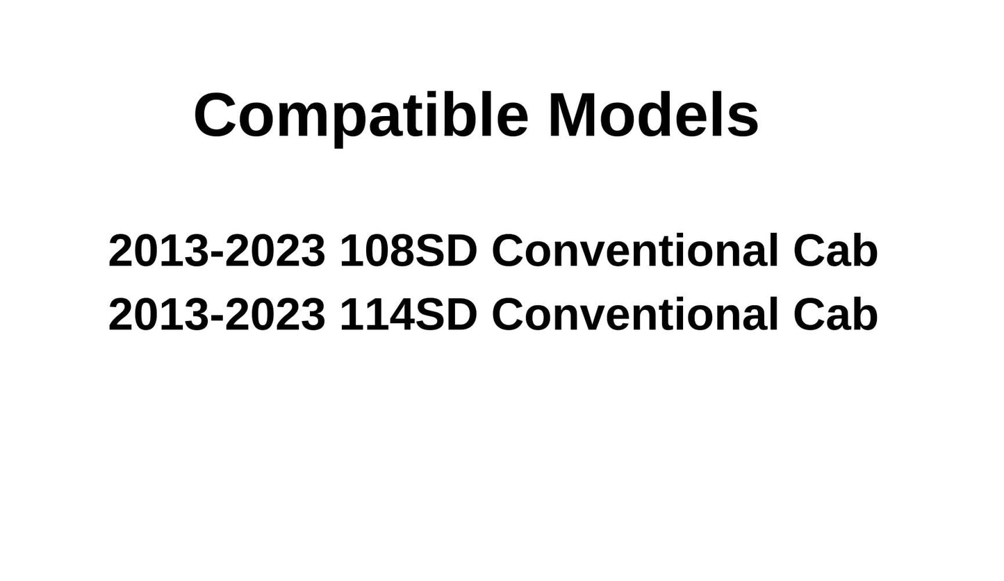 Passenger Right Side Front Door Window Door Glass Compatible with Freightliner 108SD / 114SD 2013-2023 Models