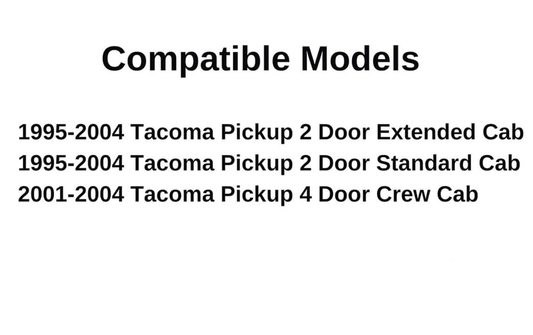 Tempered Factory Privacy Tinted Back Window Back Glass Stationary Compatible with Toyota Tacoma Pickup 1995-2004 Models
