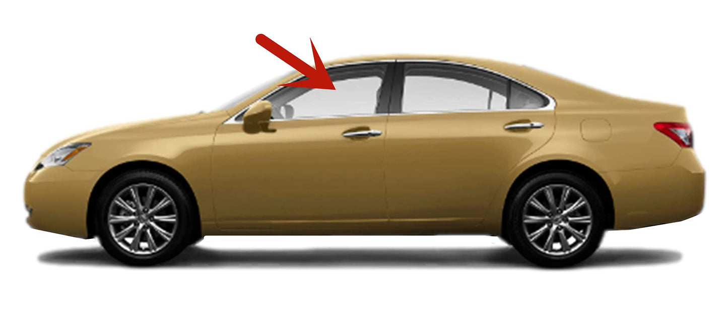 Driver Left Side Front Door Window Door Glass Compatible with Lexus ES350 4 Door Sedan 2007-2012 Models