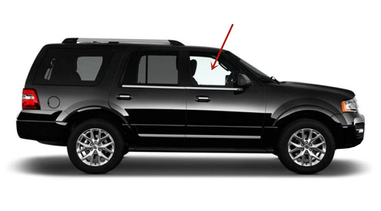 Laminated Passenger Right Side Front Door Window Door Glass Compatible with Ford Expedition/Lincoln Navigator 2015-2017 Models