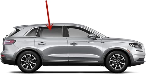 Tempered Passenger Right Side Rear Door Window Door Glass Compatible with Lincoln MKX 2016-2019 Nautilus 2019-2023 Models
