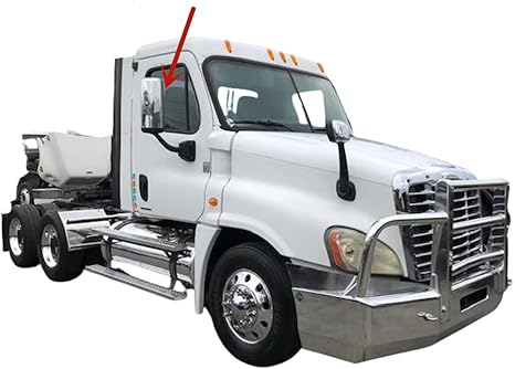 Passenger Right Side Front Door Window Door Glass Compatible with Freightliner Cascadia 2008-2024 Models