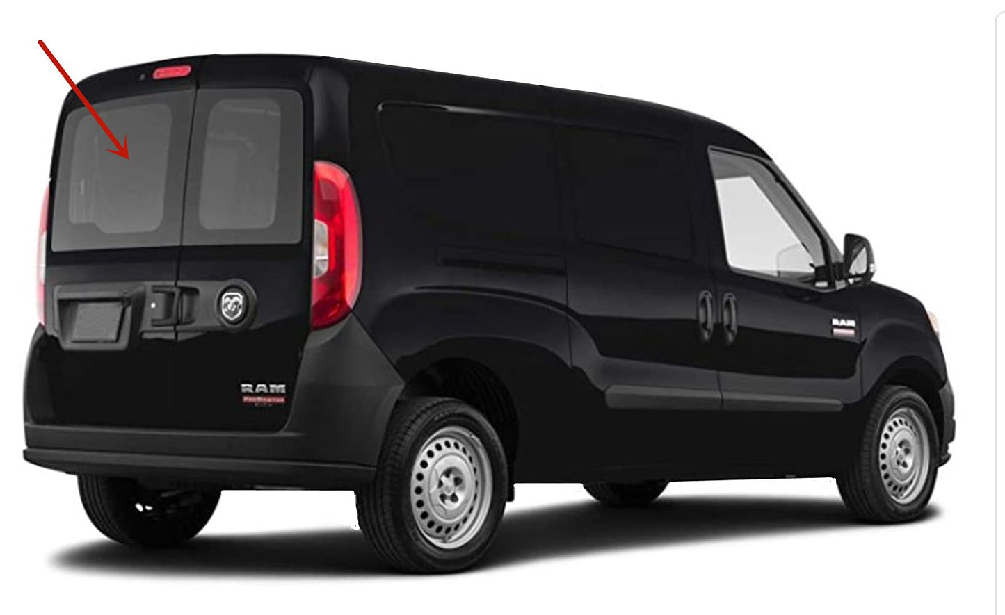 Heated Back Window Back Glass Driver Left Side Compatible with Ram Promaster City Cargo Van 2015-2022 Models