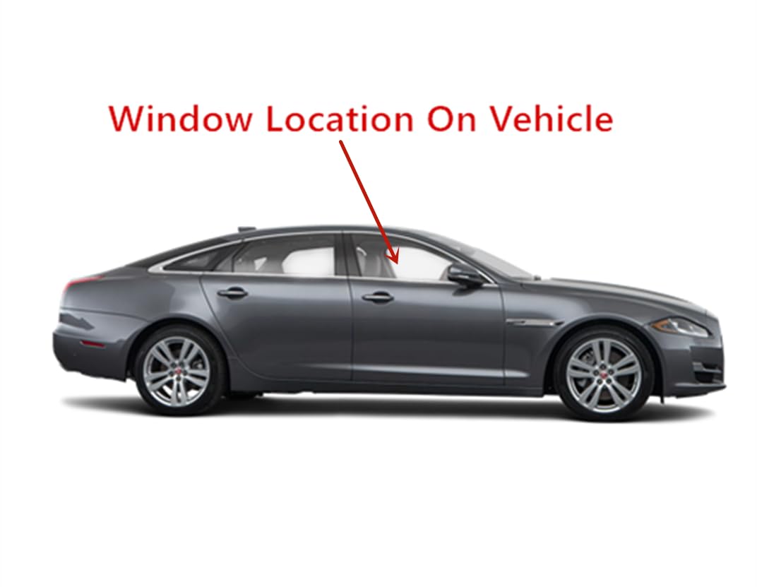 Laminated Passenger Right Side Front Door Window Door Glass Compatible with Jaguar XJ 2010-2019 Models