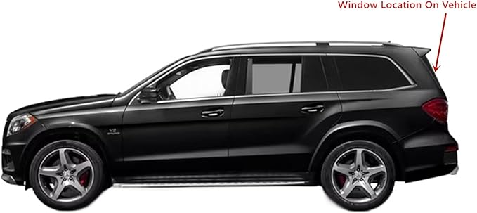 Heated Back Window Back Glass Compatible with Mercedes Benz GL350 GL450 GL550 GL63 Models / GLS450 GLS550 GLS63 2013-2019 Models