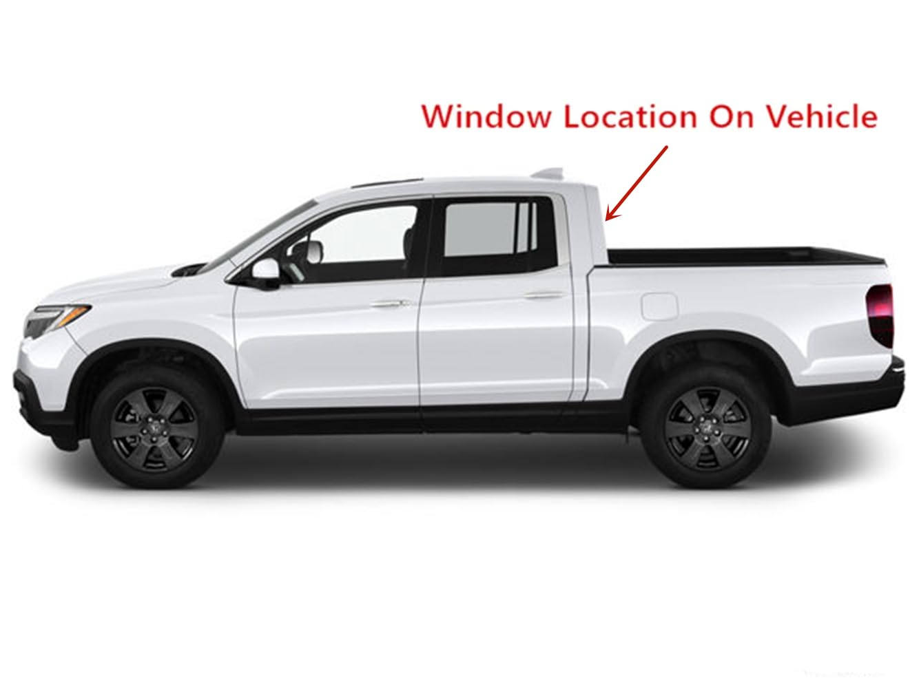 Stationary Heated Back Window Back Glass Compatible with Honda Ridgeline 2017-2025 Models