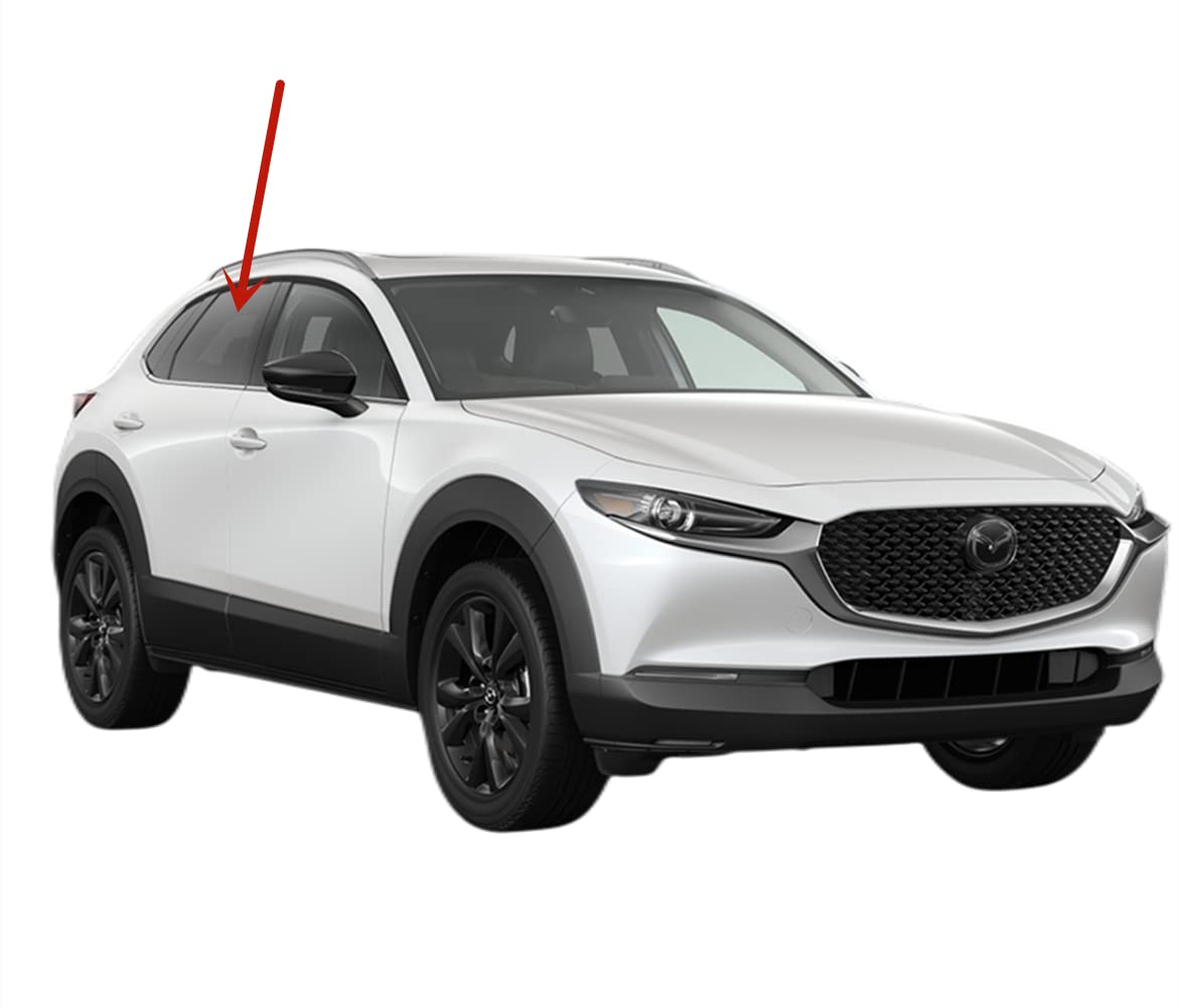 Privacy Passenger Right Side Rear Door Window Door Glass Compatible with Mazda CX-30 2020-2025 Models