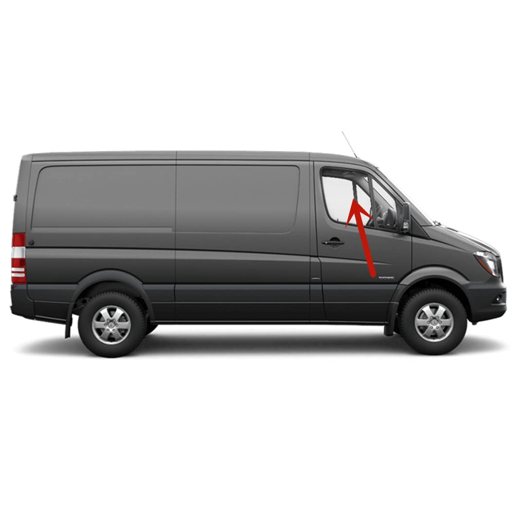Passenger Right Front Door Window Door Glass Compatible with Freightliner Sprinter Van 2007-2018 Models
